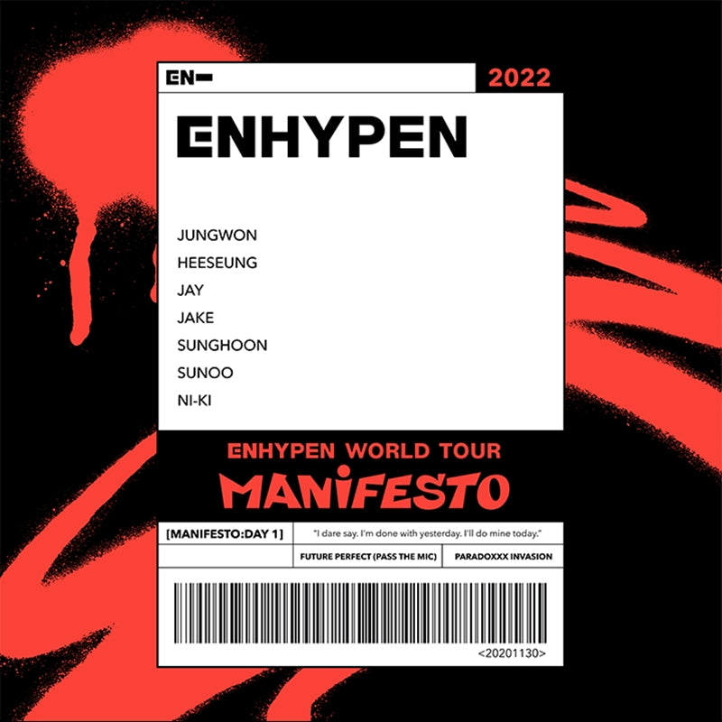 ENHYPEN - MANIFESTO - 4 Cuts Sticker Set