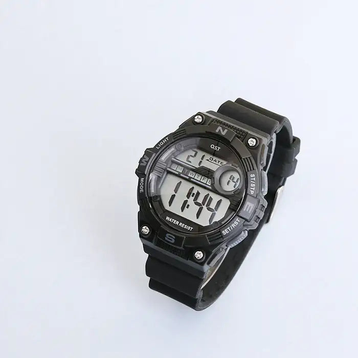 OST - Water Resistant Black Digital Watch - OST - Watch - Harumio