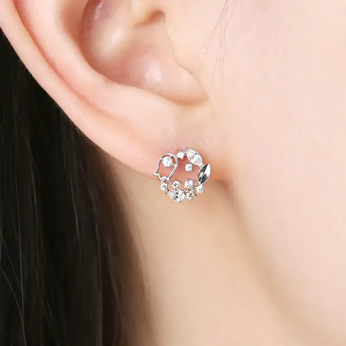 OST - November Citrine Bellflower Birth Flower Earrings - OST - Jewelry - Harumio