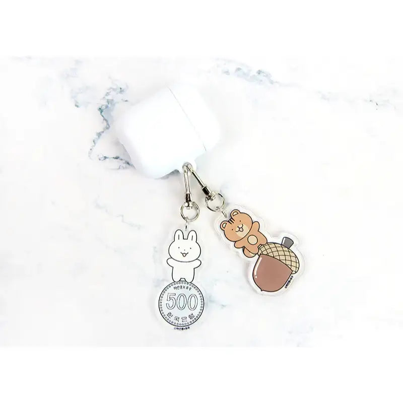500 Won Rabbit - Keyring - Webtoon Shop - Keyrings - Harumio