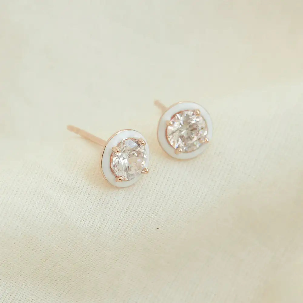 CLUE - Collection Color One Point Silver Earrings - CLUE - Jewelry - Harumio