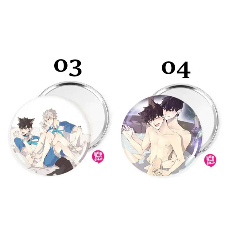 Wild City - Round Pin Mirror - Webtoon Shop - Mirrors - Harumio