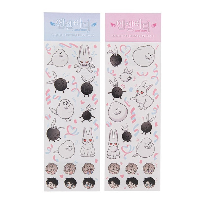 ANGEL BUDDY X GOODSBEE - Hologram Sticker & L-Holder Set - GOODSBEE - Stationery - Harumio