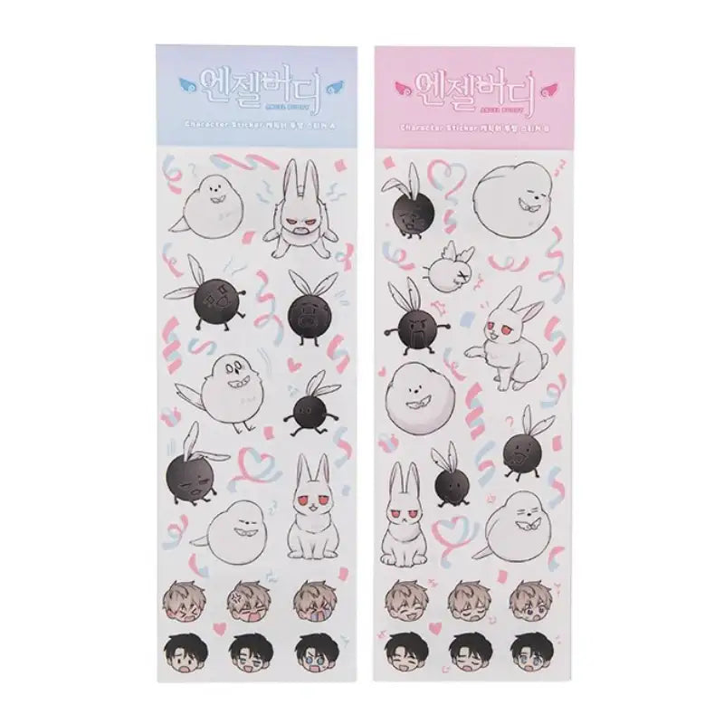 ANGEL BUDDY X GOODSBEE - Hologram Sticker & L-Holder Set - GOODSBEE - Stationery - Harumio
