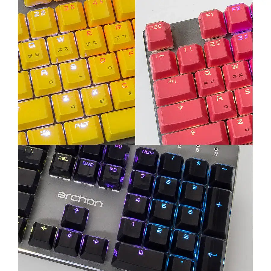 Archon - Low Profile Crystal Clear Keycap Set - Archon - Mechanical Keyboard - Harumio