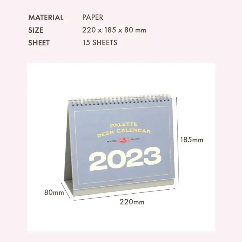 ICONIC - 2023 Color Palette Desk Calendar - 10x10 - 2023 Calendars - Harumio