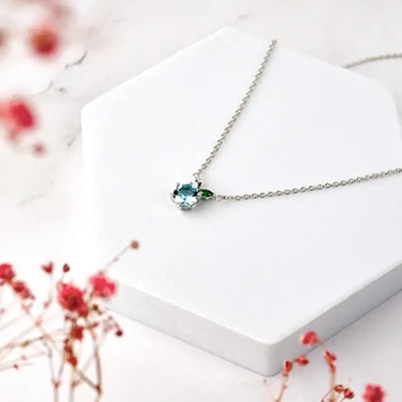 Green Apple Paradise - Silver Necklace - Green Apple Paradise - Jewelry - Harumio