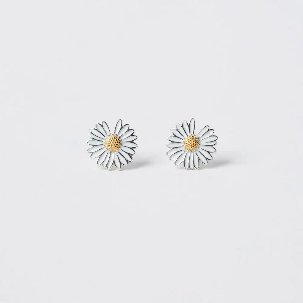 OST - Slit Daisy Silver Earrings - OST - Jewelry - Harumio