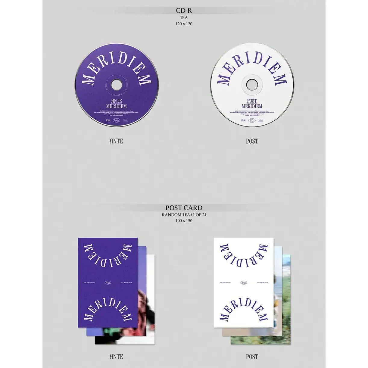 Kim Jong-hyun NUEST - Meridiem : 1st Mini Album (Set) - Kim Jong-hyun - Album - Harumio