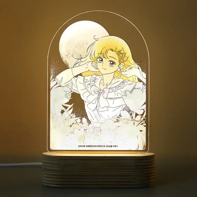 I Picked Up A Second Lead After The Ending - Acrylic Romance Mood Light - WEBTOON FRIENDS - Acrylic Stand - Harumio