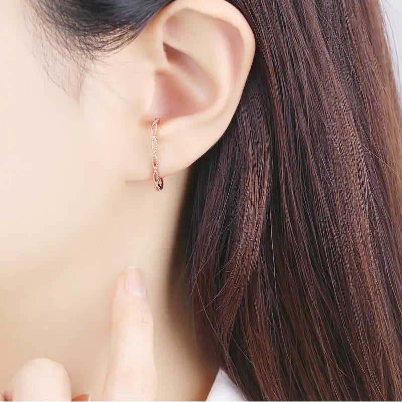 CLUE - Infinity Ear Cuff Silver Earrings - CLUE - Jewelry - Harumio