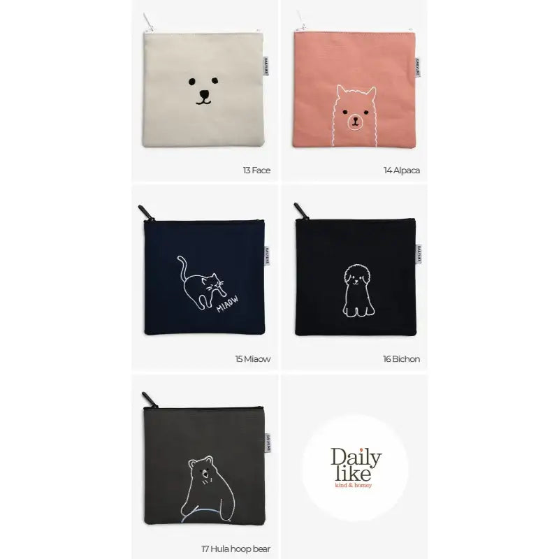 Dailylike x 10x10 - Embroidery Pouch - Dailylike x 10x10 - Pouches - Harumio