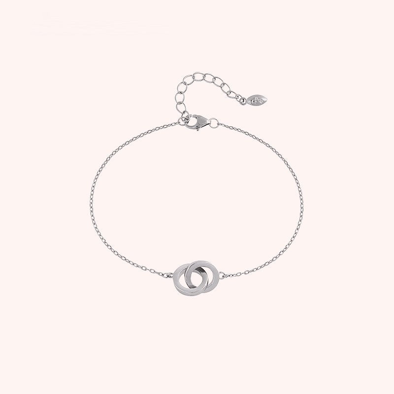 CLUE - Double Coin Silver Bracelet