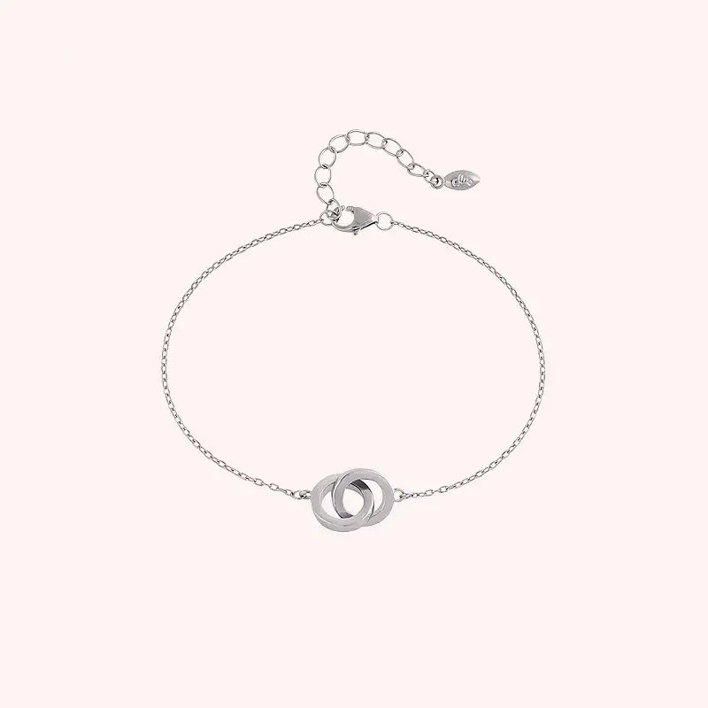 CLUE - Double Coin Silver Bracelet - CLUE - Jewelry - Harumio