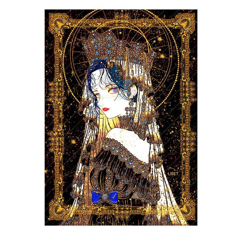 Libet - Gem Gold Foil Postcard Set - Libet - Stationary - Harumio