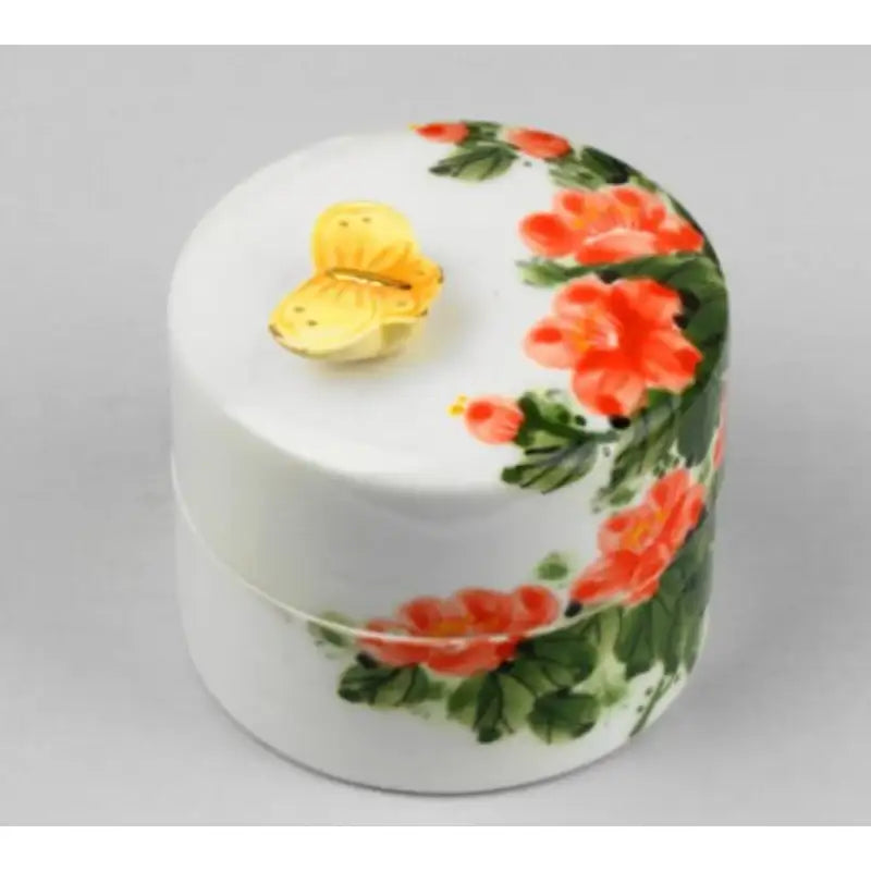 HK Studio - Hand Painted Camellia Musical Jewelry Box - HK Studio - Music Box - Harumio