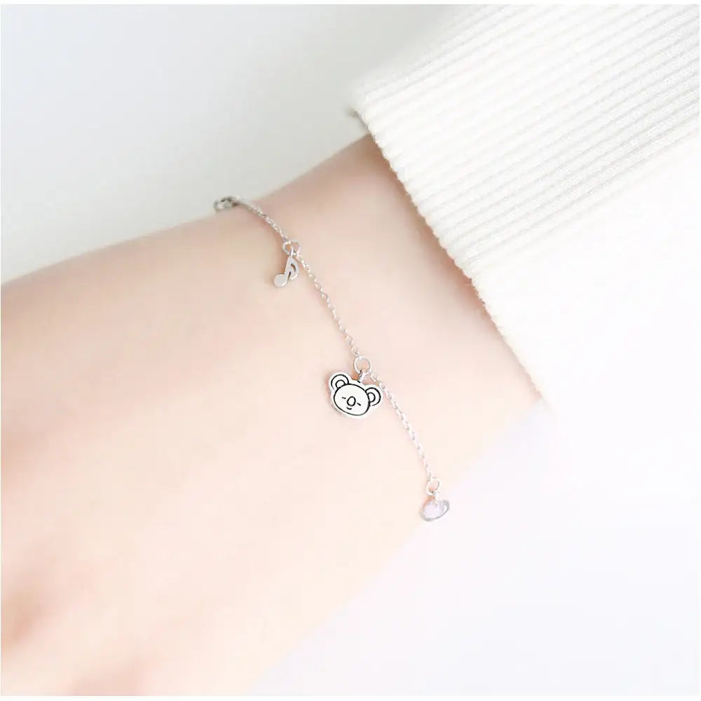 BT21 x OST - Koya Silver Bracelet - OST - Bracelets - Harumio