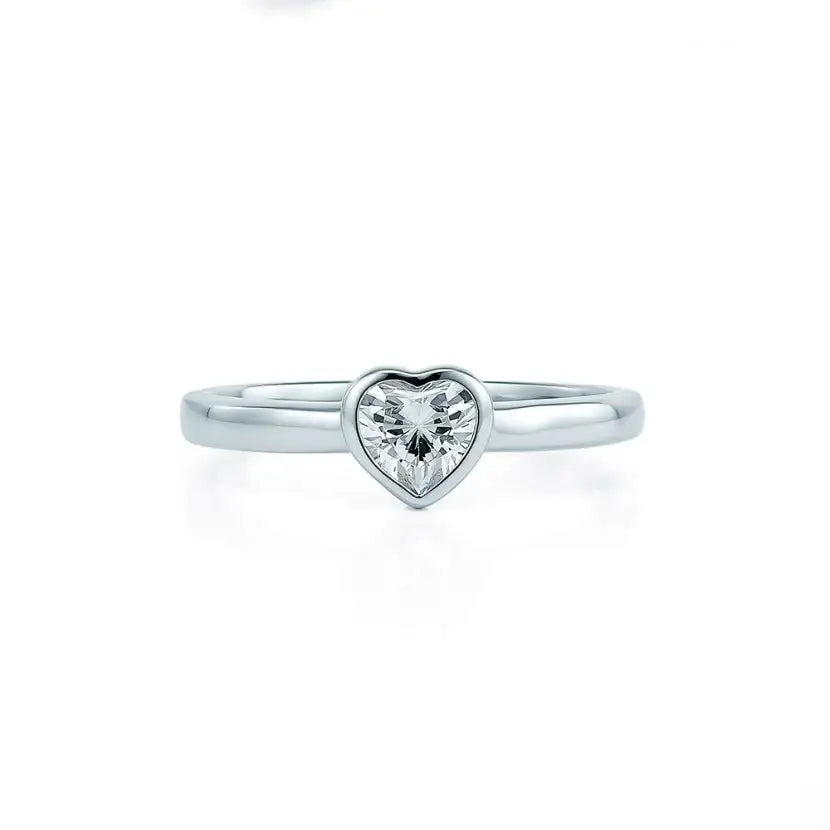 OST - Heart Potent Silver Ring - OST - Rings - Harumio
