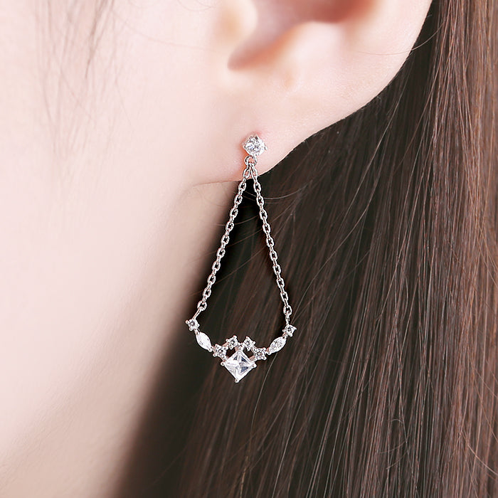 OST - Chandelier Silver Drop Earrings