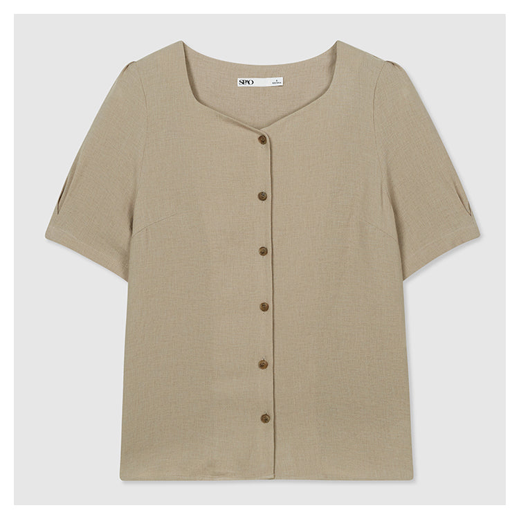 SPAO - COOLTECH Daily Button Blouse