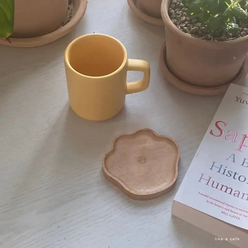 Like A Cafe - Wood Bear Coaster - Like A Cafe - Home & Living - Harumio