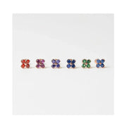 CLUE - Blossom 14K White Gold Ear Pierce (Birthstone) - CLUE - Jewelry - Harumio