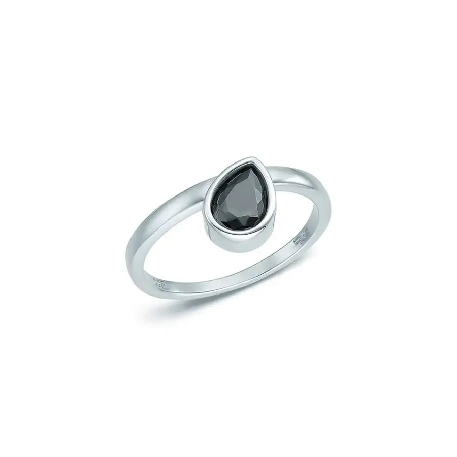 OST - EarthQ Pure Drop Black Ring - OST - Jewelry - Harumio
