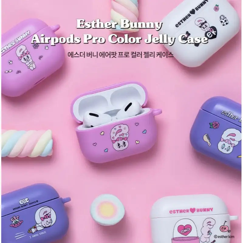 Esther Bunny - AirPods Pro Color Jelly Case - Esther Bunny - AirPods Case - Harumio