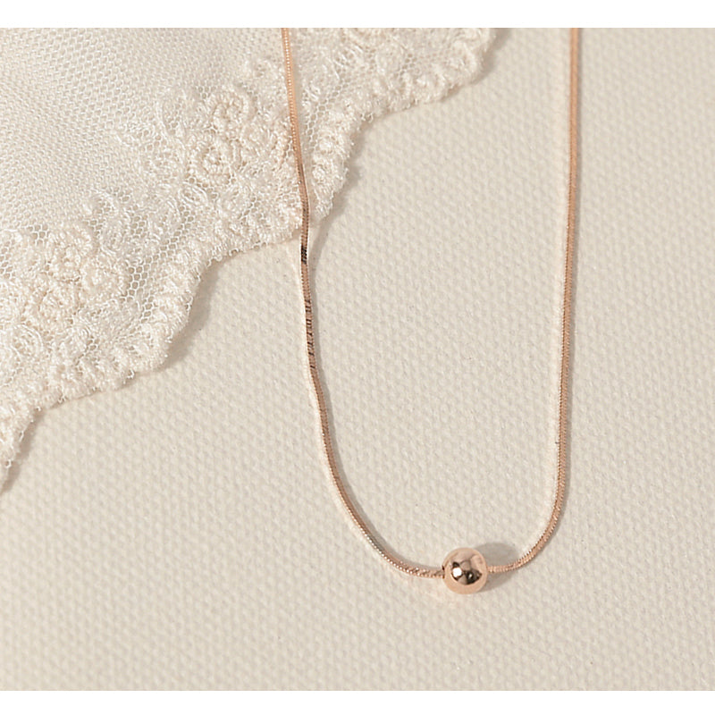 CLUE - Alli Mini Ball Point Layered Silver Necklace