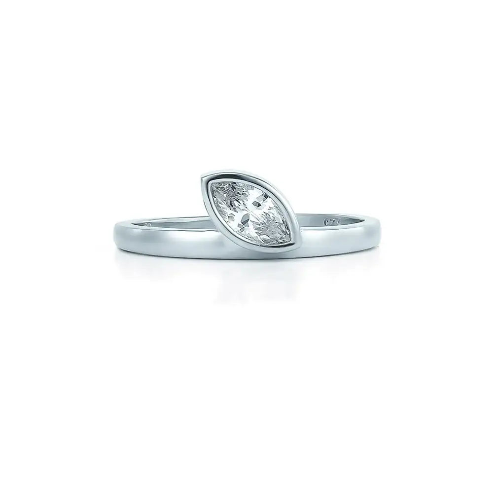 OST - EarthQ Marquis Silver Ring - OST - Jewelry - Harumio