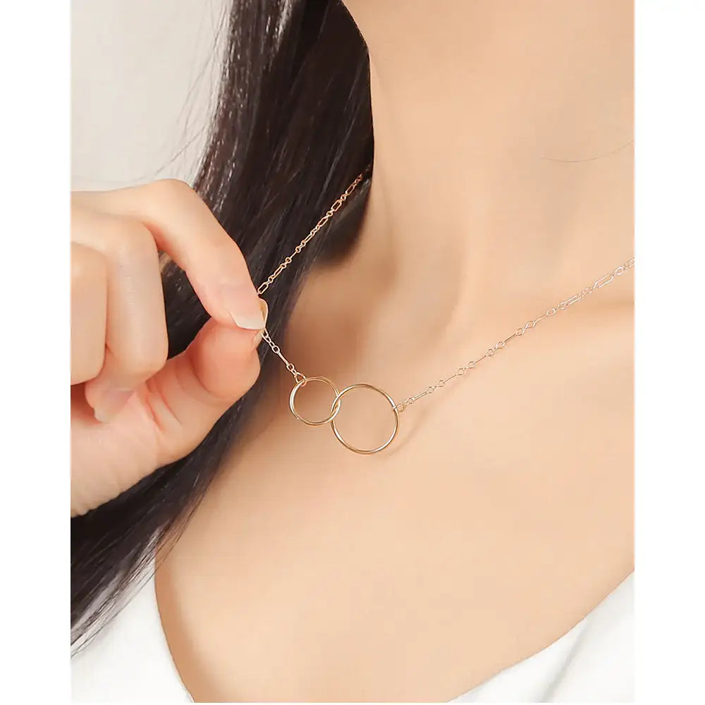 CLUE - 14K Gold Filled Bright Wish Simple Line Necklace - CLUE - Jewelry - Harumio