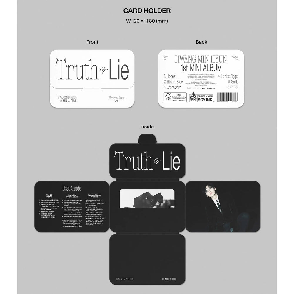 Hwang Minhyun - Truth Or Lie : 1st Mini Album (Weverse Album) - Hwang Minhyun - Album - Harumio