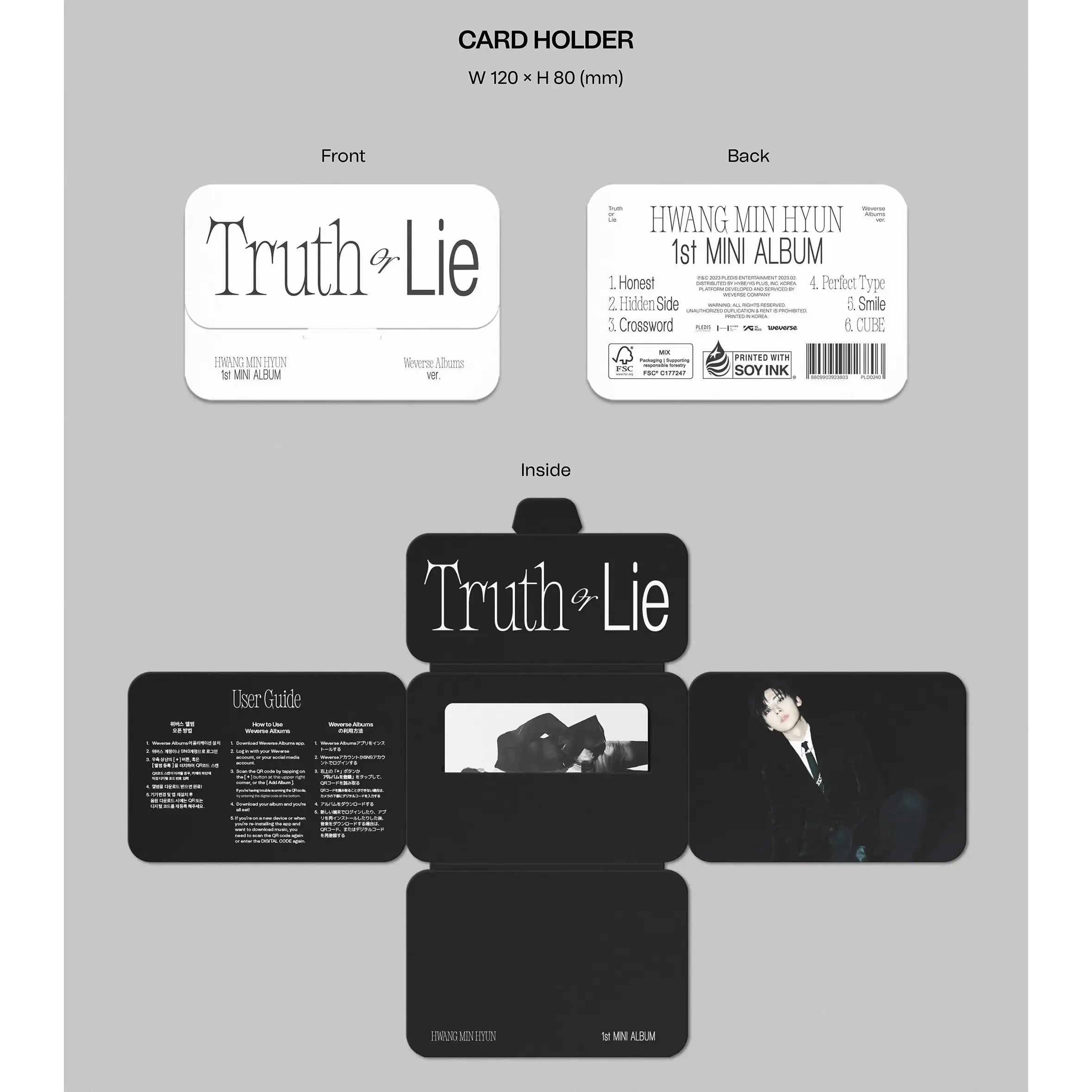 Hwang Minhyun - Truth Or Lie : 1st Mini Album (Weverse Album) - Hwang Minhyun - Album - Harumio