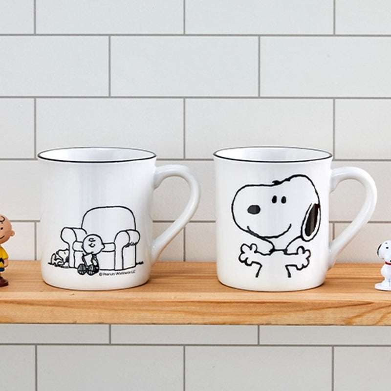 Corelle x Peanuts - Snoopy and Charlie - Mug 2P Set