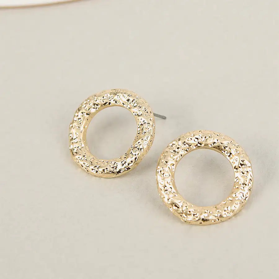 CLUE - Round Scrum Fashion Earrings - CLUE - Jewelry - Harumio