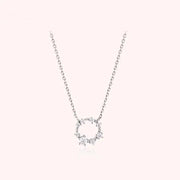 CLUE - Basic Cubic Round Silver Necklace - CLUE - Jewelry - Harumio