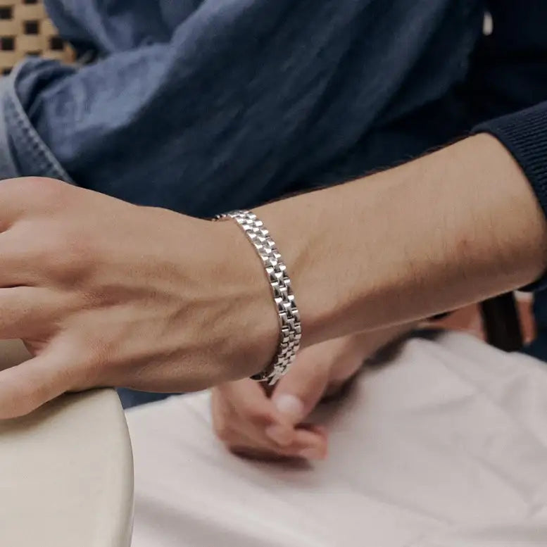 OST - Triple Line Silver Bracelet - OST - Jewelry - Harumio