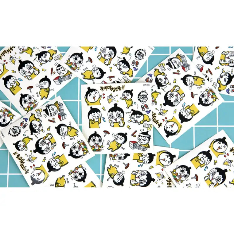 Don't Let Go of the Mental Rope - Set of 2 Cut-out Stickers - Webtoon Shop - Stickers - Harumio