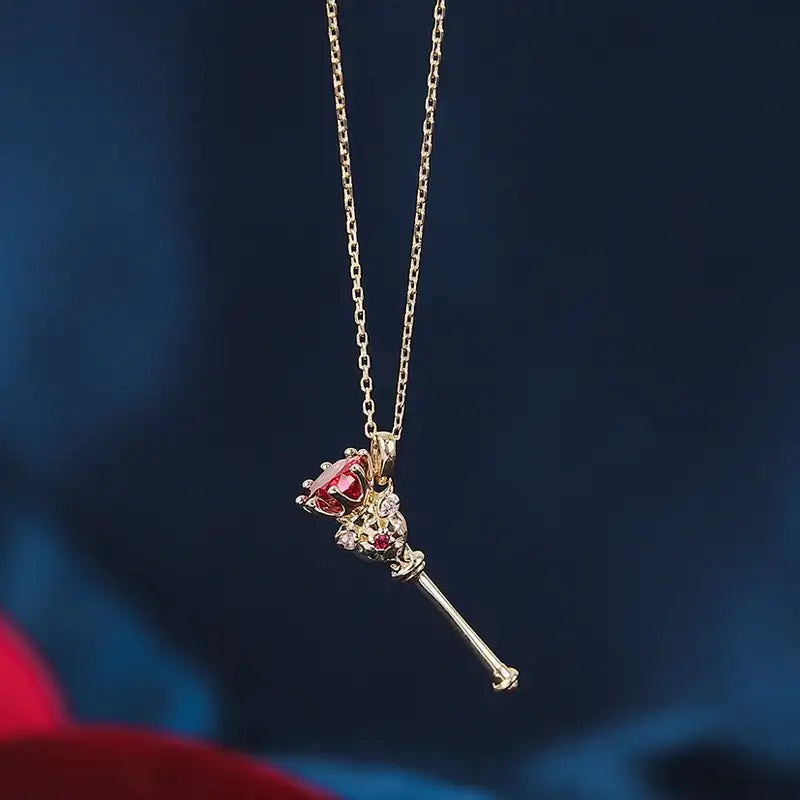 Saint Tail x Clue - Illusion Stick 10k Gold Necklace - CLUE - Jewelry - Harumio