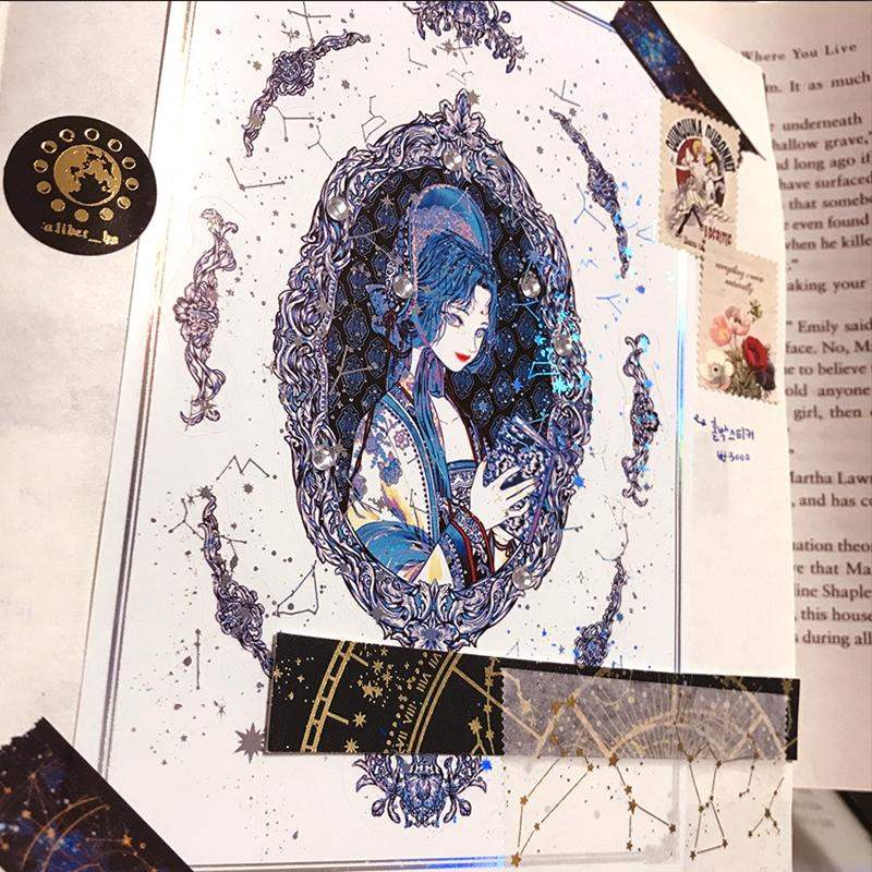 Libet - A Girl With Hologram Foil Sticker - Libet - Stationary - Harumio