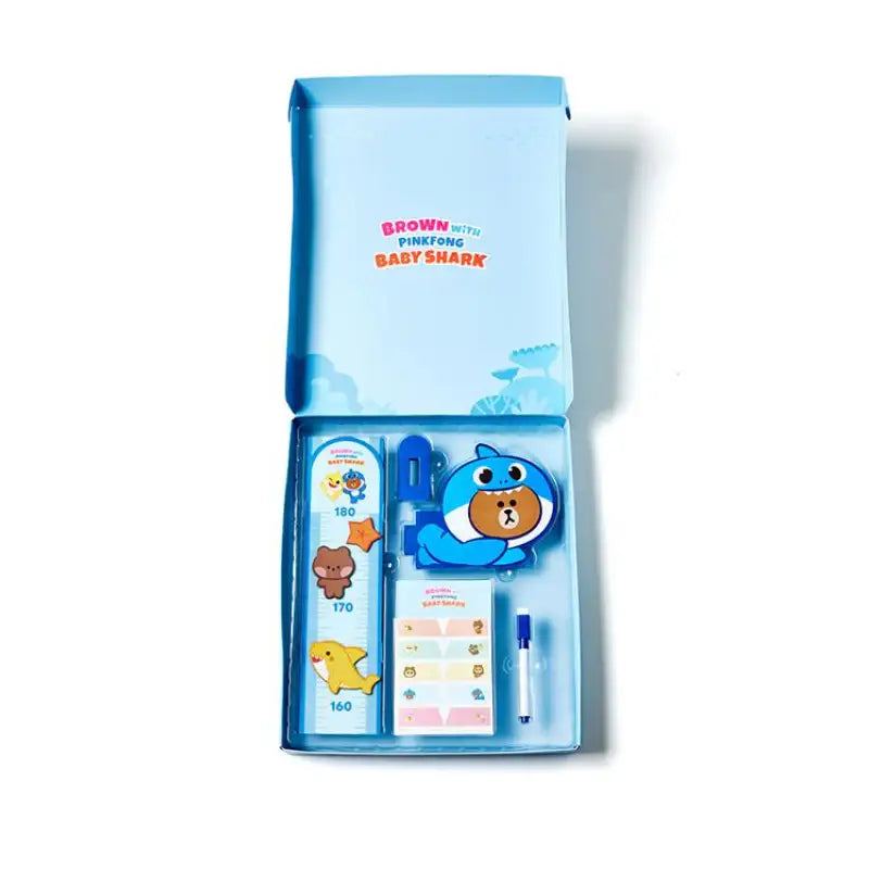 Line Friends x Pinkfong Baby Shark - Kids Height Measure Ruler - Line Friends - Stationery - Harumio