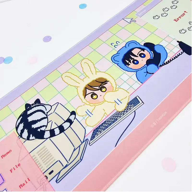 Uncanny Charm - IllustratIon Desk Pad - Toon!que - Mouse Pads - Harumio