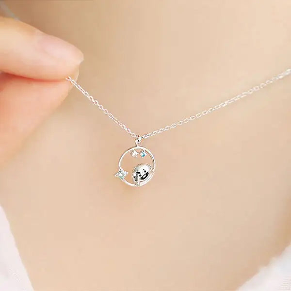 BT21 x OST - Silver Necklace Ver. 2 - Shooky - BT21 - Necklace - Harumio