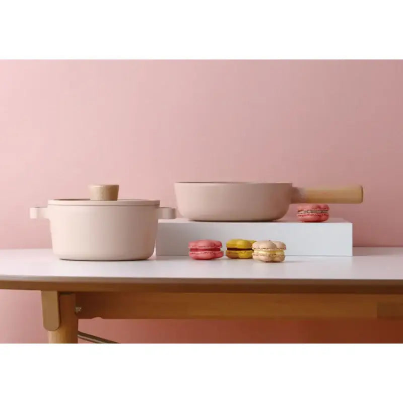 Neoflam - FIKA Mini Peach Pot and Wok Set - Neoflam - Kitchenware - Harumio
