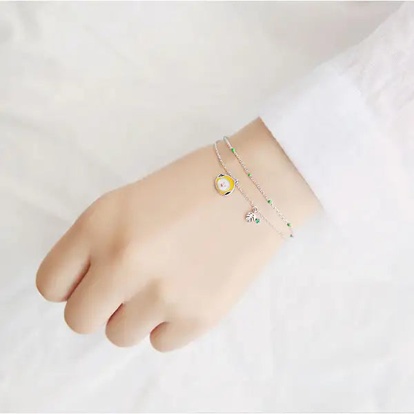 BT21 x OST - Silver Bracelet Ver. 2 - Chimmy - BT21 - Bracelets - Harumio