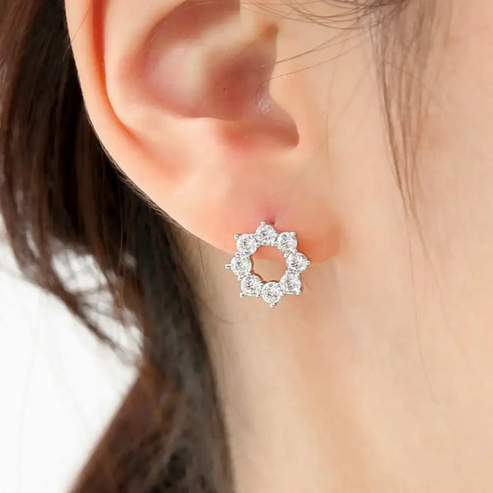 OST - 0.1ct Octagonal Earrings - OST - Jewelry - Harumio