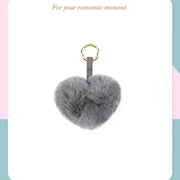 CLUE - Rabbit Heart Perkyling Gray Keyring - CLUE - Accessories - Harumio
