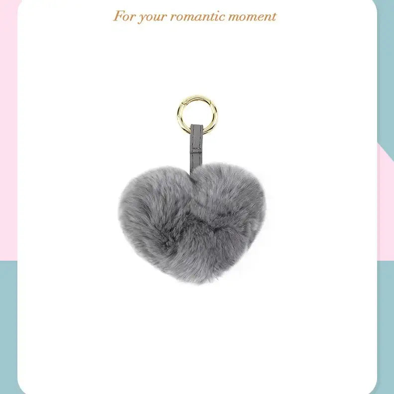 CLUE - Rabbit Heart Perkyling Gray Keyring - CLUE - Accessories - Harumio