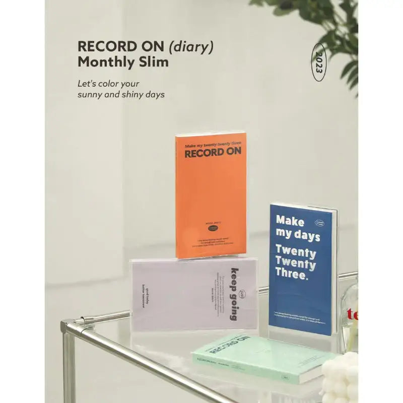 ICONIC - 2023 Record-On Monthly Slim Diary - ICONIC - Diary - Harumio