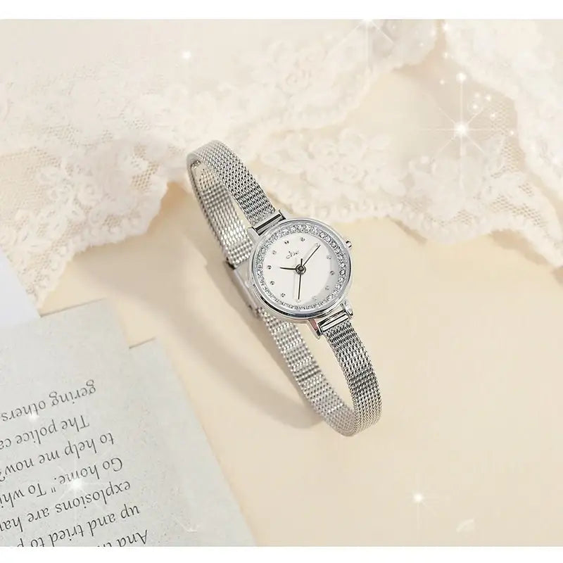 CLUE - Round Cubic Point Mesh Watch - CLUE - Watches - Harumio